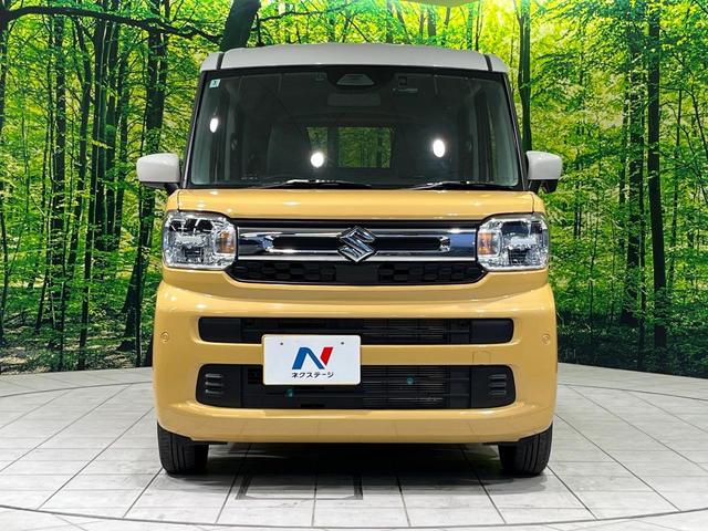 スペーシア ハイブリッドＸ　４ＷＤ　メモリーナビ　バックカメラ　衝突軽減　両側パワースライドドア　ＥＴＣ　Ｂｌｕｅｔｏｏｔｈ　フルセグ　ドラレコ　ＬＥＤヘッド　革巻きステアリング　オートエアコン　バニティミラー　スマートキー（14枚目）