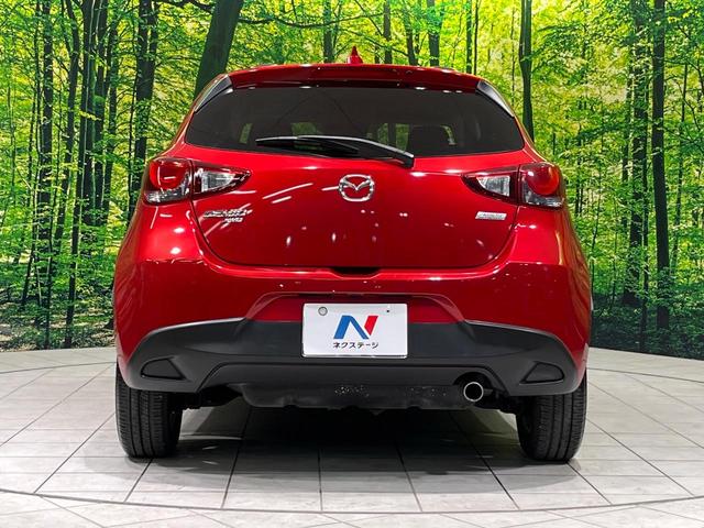 デミオ 13Sツーリング 4WD 純正ナビ 衝突軽減 ETC Bluetooth フルセグ LEDヘッド 革巻きステアリング シートヒーター オートエアコン オートライト アイドリングストップ プッシュスタート スマートキー(15枚目)