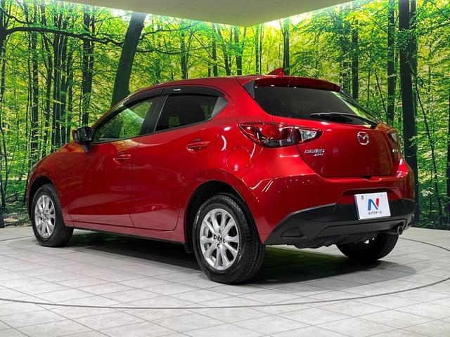 デミオ 13Sツーリング 4WD 純正ナビ 衝突軽減 ETC Bluetooth フルセグ LEDヘッド 革巻きステアリング シートヒーター オートエアコン オートライト アイドリングストップ プッシュスタート スマートキー(54枚目)