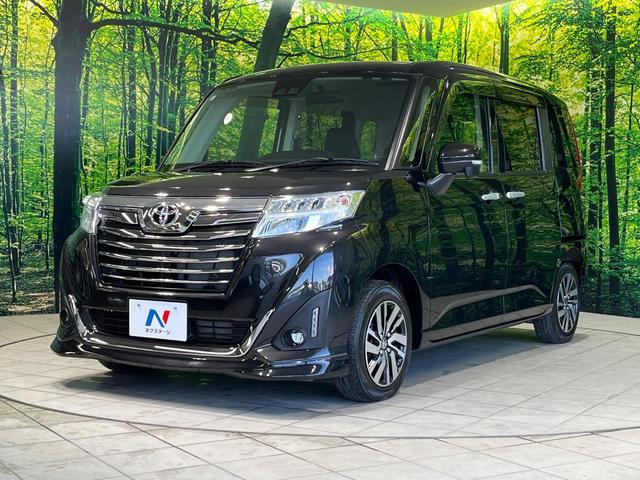 ルーミー カスタムG 4WD フリップダウンモニター 寒冷地仕様 メモリーナビ バックカメラ 衝突軽減 両側パワースライドドア LEDヘッド 革巻きステアリング シートヒーター オートライト プッシュスタート クルコン(24枚目)