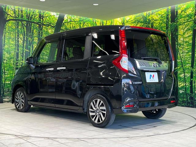 ルーミー カスタムG 4WD フリップダウンモニター 寒冷地仕様 メモリーナビ バックカメラ 衝突軽減 両側パワースライドドア LEDヘッド 革巻きステアリング シートヒーター オートライト プッシュスタート クルコン(26枚目)