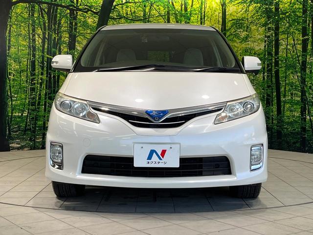 エスティマハイブリッド G 4WD フリップダウンモニター 純正8インチナビ バックカメラ ETC ドラレコ 両側パワースライドドア パワーバックドア LEDヘッド 革巻きステアリング クルコン プッシュスタート スマートキー(15枚目)