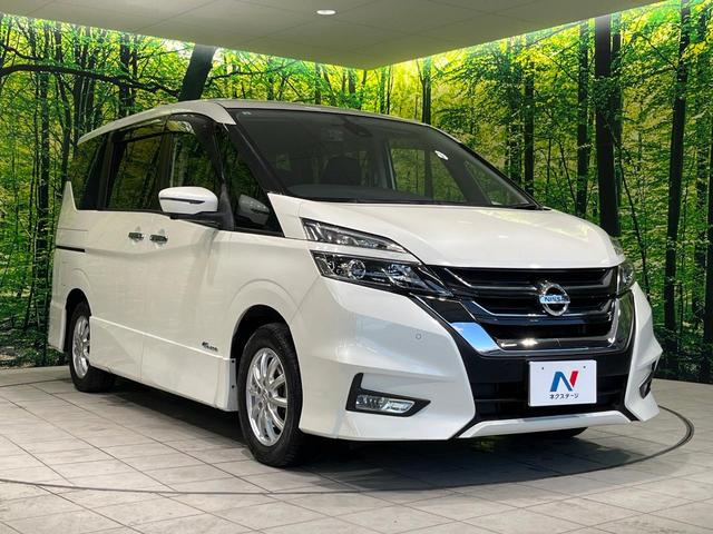 セレナ ハイウェイスター　フリップダウンモニター　純正９インチナビ　全周囲カメラ　衝突軽減　プロパイロット　両側パワースライドドア　デジタルインナーミラー　ＬＥＤヘッド　革巻きステアリング　プッシュスタート　スマートキー（17枚目）