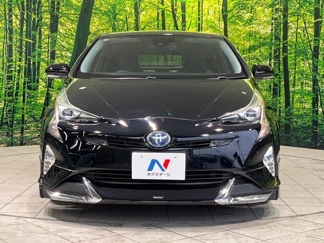 プリウス Aツーリングセレクション モデリスタエアロ 純正9型ナビ バックカメラ 衝突軽減 レーダークルーズ ブラインドスポットモニター シートヒーター LEDヘッド 革巻きステアリング オートワイパー ヘッドアップディスプレイ(14枚目)