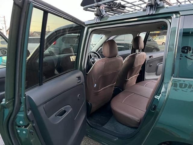 サクシードワゴン ＴＸ　Ｇパッケージリミテッド　グリーン全塗装・マット仕上・ＭＴタイヤ・ナビ・ＴＶ・ＥＴＣ・電動格納ミラー・ルーフラック・レザーシートカバー（9枚目）