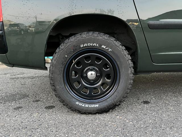 サクシードワゴン ＴＸ　Ｇパッケージリミテッド　グリーン全塗装・マット仕上・ＭＴタイヤ・ナビ・ＴＶ・ＥＴＣ・電動格納ミラー・ルーフラック・レザーシートカバー（18枚目）