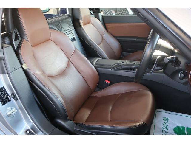 ロードスター VS RHT 茶革シート BBS17インチAW マツダスピードマフラー オートエグゼ車高調 オープンカフェガレージウィンドウブロッカー シートヒーター Fスポイラー ディスプレイオーディオ 後期型 前ナンバー千葉県(2枚目)