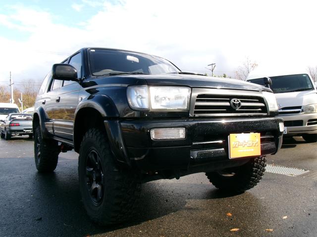 ハイラックスサーフ SSR-Xリミテッド ワイド 2インチリフトアップ 社外マフラー ナビバックカメラ TV 4WD 社外17インチアルミホイールマッドタイヤ キーレスX2(3枚目)