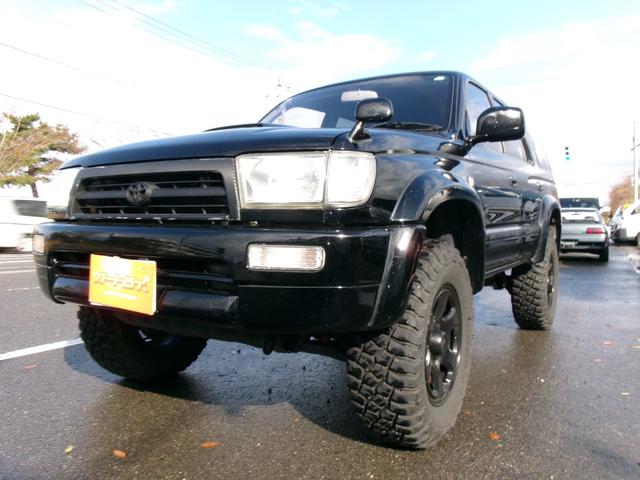 ハイラックスサーフ SSR-Xリミテッド ワイド 2インチリフトアップ 社外マフラー ナビバックカメラ TV 4WD 社外17インチアルミホイールマッドタイヤ キーレスX2(5枚目)