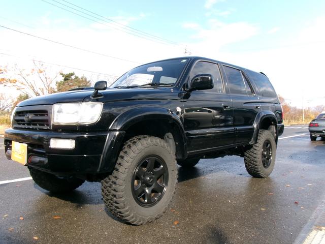 ハイラックスサーフ SSR-Xリミテッド ワイド 2インチリフトアップ 社外マフラー ナビバックカメラ TV 4WD 社外17インチアルミホイールマッドタイヤ キーレスX2(6枚目)