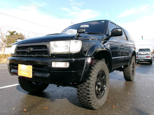 ハイラックスサーフ SSR-Xリミテッド ワイド 2インチリフトアップ 社外マフラー ナビバックカメラ TV 4WD 社外17インチアルミホイールマッドタイヤ キーレスX2(8枚目)