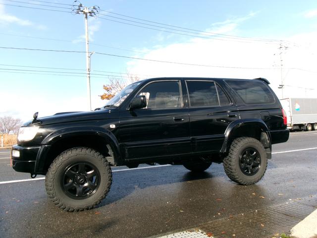 ハイラックスサーフ SSR-Xリミテッド ワイド 2インチリフトアップ 社外マフラー ナビバックカメラ TV 4WD 社外17インチアルミホイールマッドタイヤ キーレスX2(10枚目)