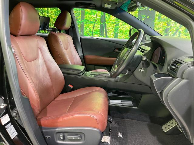 ＲＸ ＲＸ４５０ｈ　Ｆスポーツ　サンルーフ　後席モニター　４ＷＤ　バックカメラ　レーダークルーズ　禁煙車　前席パワーシート　電動リアゲート　前席シートヒーター　茶革シート　ドラレコ　ＬＥＤヘッド　ビルトインＥＴＣ（9枚目）