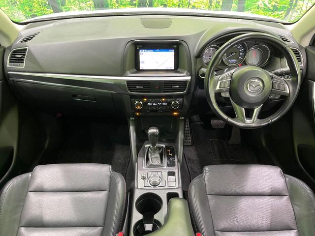 CX-5 XD Lパッケージ 純正ナビ バックカメラ 禁煙車 黒革シート 前席パワーシート 前席シートヒーター ドラレコ LEDヘッド ビルトインETC クルコン 車線逸脱警報 オートエアコン 純正19インチアルミ(2枚目)