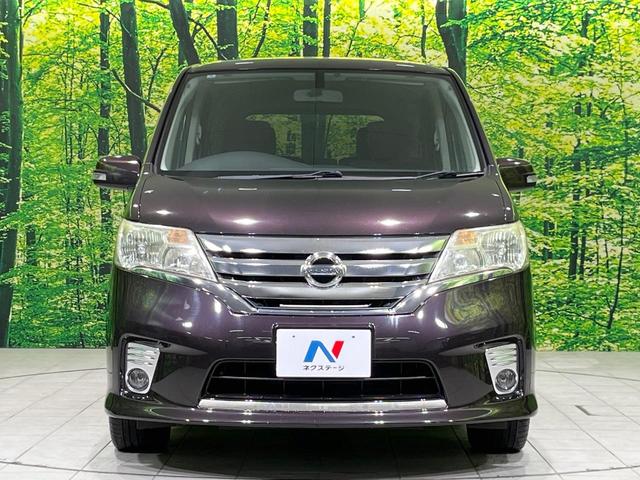 セレナ ハイウェイスター Vセレクション 両側電動スライドドア 純正SDナビ 後席モニター バックカメラ 禁煙車 スマートキー HIDヘッド ビルトインETC クルコン オートライト オートエアコン リアエアコン Bluetooth CD(14枚目)