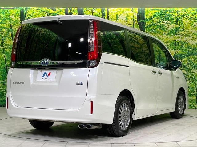 エスクァイア ハイブリッドＧｉ　両側電動スライド　純正９型ナビ　バックカメラ　衝突被害軽減システム　禁煙車　ハーフレザーシート　クルコン　ＬＥＤヘッド　ビルトインＥＴＣ　オートライト　オートエアコン　純正１５インチアルミ（18枚目）