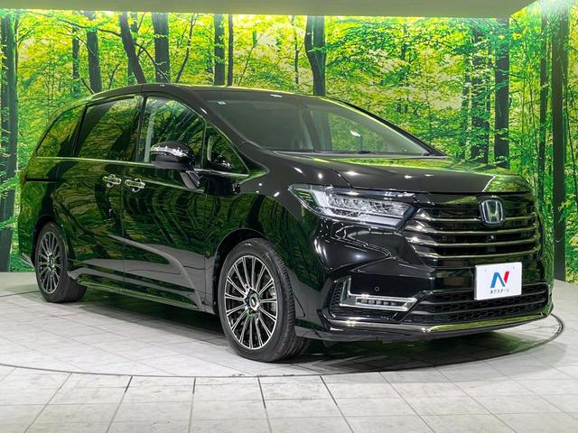 オデッセイハイブリッド e:HEVアブソルート・EX 両側電動スライドドア 純正9型SDナビ 後席モニター 全周囲カメラ 衝突被害軽減システム レーダークルーズ 電動リアゲート レザーシート コーナーセンサー LEDヘッド ETC2.0 車線逸脱警報(17枚目)