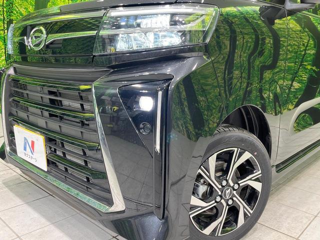 タント カスタムX 4WD 届出済未使用車 両側電動スライドドア 衝突被害軽減システム ハーフレザーシート コーナーセンサー スマートキー LEDヘッド オートハイビーム 車線逸脱警報 オートライト オートエアコン(13枚目)