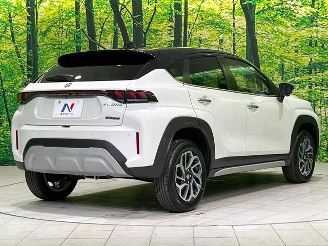 フロンクス ベースグレード 登録済未使用車 純正9型ナビ 全周囲カメラ 衝突被害軽減システム レーダークルーズ 禁煙車 ハーフレザーシート コーナーセンサー LEDヘッド 車線逸脱警報 オートエアコン 純正16インチアルミ(18枚目)