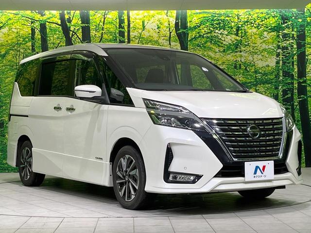 セレナ ハイウェイスターＶ　両側電動ドア　全周囲カメラ　衝突被害軽減システム　レーダークルーズ　禁煙車　ドラレコ　スマートキー　ＬＥＤヘッド　ビルトインＥＴＣ　純正１６インチアルミ　パークアシスト　車線逸脱警報　オートライト（16枚目）