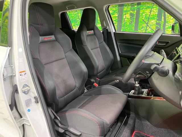 スイフトスポーツ ベースグレード　ＭＴ車　ターボ　８型ＳＤナビ　全周囲カメラ　衝突被害軽減システム　レーダークルーズ　禁煙車　シートヒーター　ドラレコ　スマートキー　ＬＥＤヘッド　ビルトインＥＴＣ　純正１７インチアルミ　車線逸脱警報（10枚目）