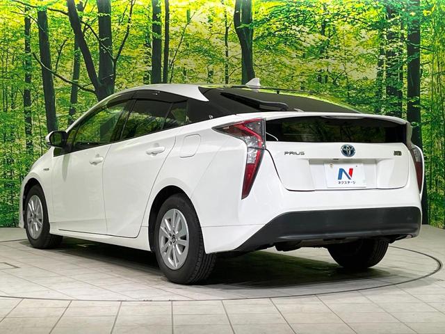 プリウス S SDナビ 禁煙車 スマートキー LEDヘッド ビルトインETC 純正15インチアルミ オートライト オートエアコン CD 地デジ(28枚目)