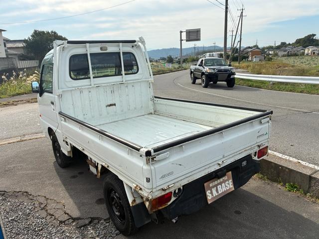 サンバートラック ＪＡ　　　　　　　　　　　　　　　　　　　　　　　　　　ＪＡ　パートタイム４ＷＤ　５ＭＴ　パワステ　ワンオーナー（6枚目）