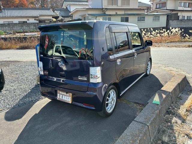 ムーヴコンテ カスタム RS 4WD ターボ 車高調ローダウン 社外ナビ 社外アルミ ETC バックカメラ 社外シートカバー タイミングチェーン(4枚目)