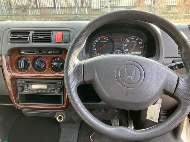 バモス Ｌ　関東ＡＡ正規仕入車両　４ＷＤ　５ＭＴ　マニュアル　修復歴無し　４ＷＤ　５ＭＴ　実走行６５２００ｋｍ　外装ボコボコ（18枚目）