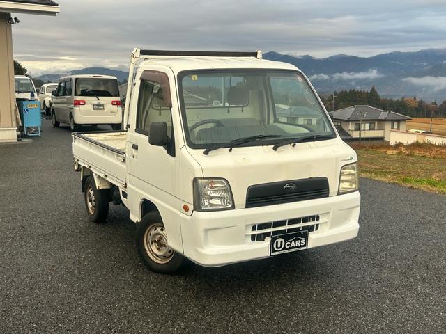 サンバートラック ＴＣ　正規ＡＡ仕入れ★第三者機関査定済み★修復歴なし★車検２年★法定整備★エアコン★パワステ★４ＷＤ★マニュアル★飛び石新品フロントガラス★（3枚目）