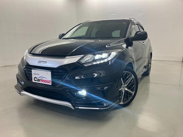 ヴェゼル ハイブリッドＺ　ＬＥＤヘッドライト　純正ＳＤナビ　フルセグＴＶ　ＣＤ／ＤＶＤ再生　Ｂｌｕｅｔｏｏｔｈ／ＵＳＢ接続　バックモニター　ＥＴＣ　無限フルエアロ１８インチアルミ　スマートキー（50枚目）