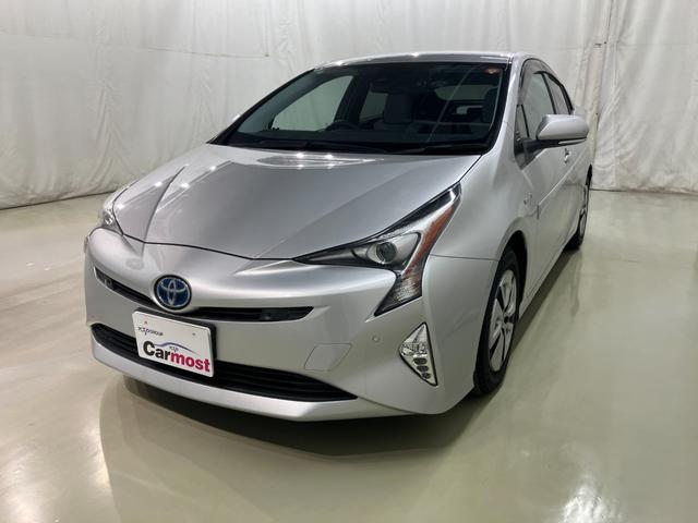 プリウス A LEDヘッドライト 純正SDナビ フルセグTV CD/DVD再生 Bluetooth接続 バックモニター ETC ドライブレコーダー スマートキー 純正15インチアルミ(2枚目)