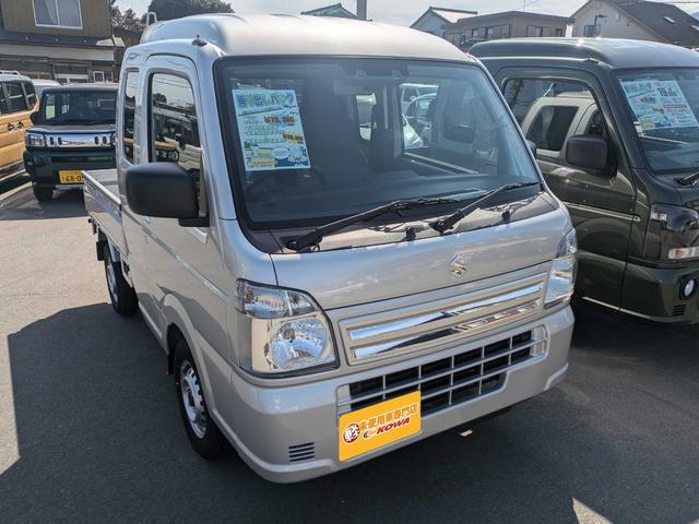 スーパーキャリイ Ｌ　４ＷＤ　届出済未使用車　軽トラック　ＡＴ　衝突被害軽減システム　クリアランスソナー　　アイドリングストップ　横滑り防止　エアコン　運転席エアバッグ　助手席エアバッグ（4枚目）