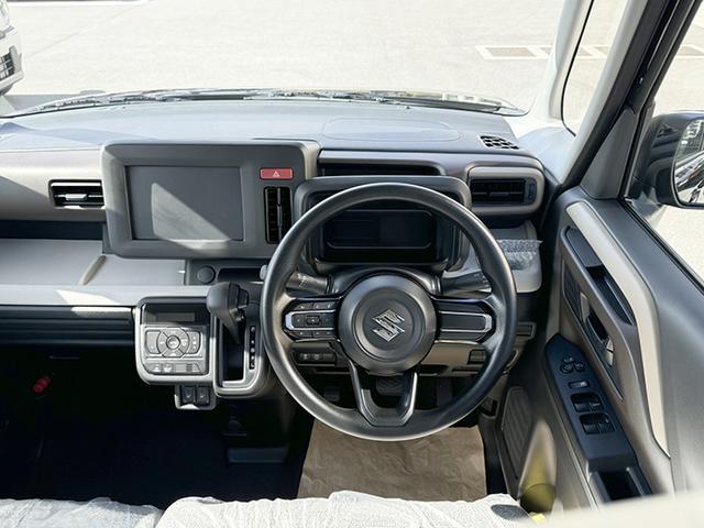 スペーシア ハイブリッドＧ　４ＷＤ　届出済未使用車　両側スライド　クリアランスソナー　衝突被害軽減システム　ＬＥＤヘッドランプ　スマートキー　アイドリングストップ　電動格納ミラー　シートヒーター　ベンチシート　ＣＶＴ　盗難防止（3枚目）