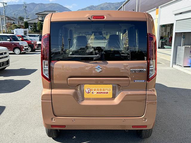 スペーシア ハイブリッドＧ　４ＷＤ　届出済未使用車　両側スライド　クリアランスソナー　衝突被害軽減システム　ＬＥＤヘッドランプ　スマートキー　アイドリングストップ　電動格納ミラー　シートヒーター　ベンチシート　ＣＶＴ　盗難防止（7枚目）