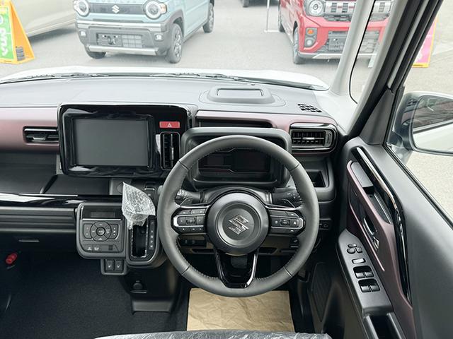 スペーシアカスタム ハイブリッドＸＳターボ　４ＷＤ　届出済未使用車　両側スライドドア　クリアランスソナー　クルーズコントロール　衝突被害軽減システム　ＬＥＤヘッドランプ　スマートキー　アイドリングストップ　シートヒーター　ベンチシート　ＣＶＴ（7枚目）