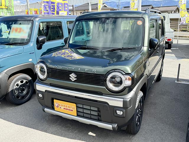 ハスラー タフワイルド　４ＷＤ　届出済未使用車　クリアランスソナー　クルーズコントロール　衝突被害軽減システム　ＬＥＤヘッドランプ　ヘッドライトウォッシャー　スマートキー　アイドリングストップ　シートヒーター　盗難防止（2枚目）