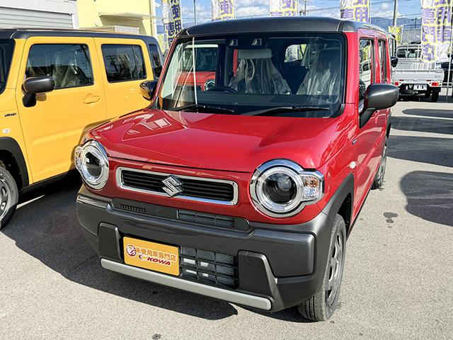 ハスラー ハイブリッドＧ　４ＷＤ　届出済未使用車　クリアランスソナー　クルーズコントロール　衝突被害軽減システム　ＬＥＤヘッドランプ　スマートキー　アイドリングストップ　シートヒーター　ＣＶＴ　盗難防止　ＡＢＳ　横滑り防止（2枚目）