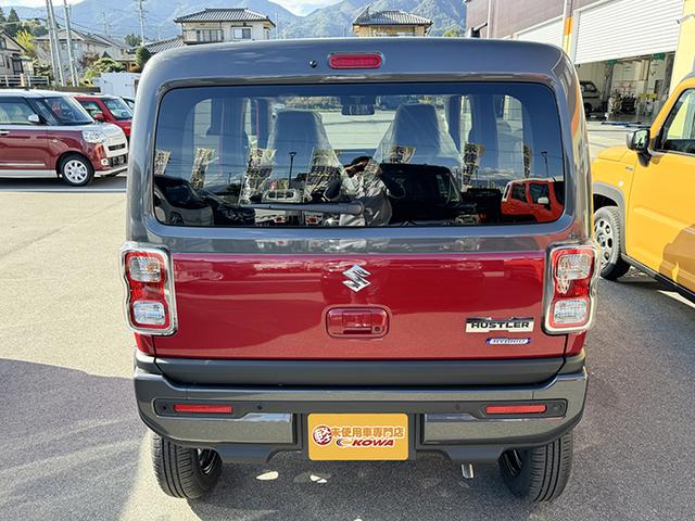 ハスラー ハイブリッドＧ　４ＷＤ　届出済未使用車　クリアランスソナー　クルーズコントロール　衝突被害軽減システム　ＬＥＤヘッドランプ　スマートキー　アイドリングストップ　シートヒーター　ＣＶＴ　盗難防止　ＡＢＳ　横滑り防止（5枚目）