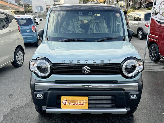 ハスラー タフワイルド　４ＷＤ　届出済未使用車　クリアランスソナー　オートクルーズコントロール　衝突被害軽減システム　ＬＥＤヘッドランプ　スマートキー　アイドリングストップ　ＣＶＴ　盗難防止　ＡＢＳ　横滑り防止　ルーフレール（3枚目）