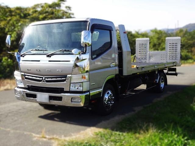 キャンター 積載車カスタム 最積3000kg 極東フラトップZERO 電動ミラー ウインチ ラジコン メッキパーツ(6枚目)