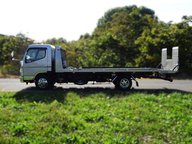 キャンター 積載車カスタム 最積3000kg 極東フラトップZERO 電動ミラー ウインチ ラジコン メッキパーツ(8枚目)