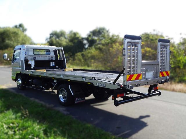 キャンター 積載車カスタム 最積3000kg 極東フラトップZERO 電動ミラー ウインチ ラジコン メッキパーツ(9枚目)