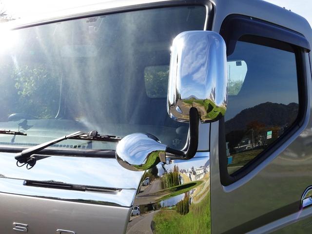 キャンター 積載車カスタム 最積3000kg 極東フラトップZERO 電動ミラー ウインチ ラジコン メッキパーツ(50枚目)