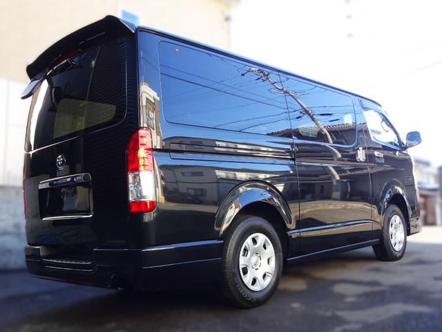 ハイエースバン ロングDX GLパッケージ 社外エアロF/R/S/W 純正ナビ フルセグ ETC LEDヘッドランプ キーレス 4WD ディーゼル(13枚目)