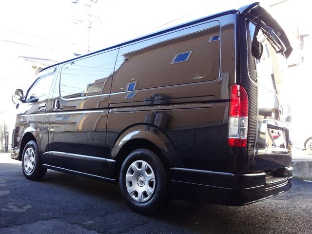 ハイエースバン ロングDX GLパッケージ 社外エアロF/R/S/W 純正ナビ フルセグ ETC LEDヘッドランプ キーレス 4WD ディーゼル(17枚目)