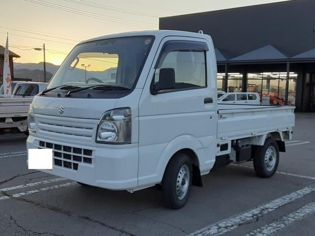 キャリイトラック ＫＣエアコン・パワステ農繁仕様　５速マニュアル車　農繁　エアコン　パワステ　４ＷＤ　デュアルカメラブレーキサポート　車線逸脱警報　デフロック　ＥＳＰ　荷台作業灯　あおりチェーン　ゲートプロテクター　車検Ｒ９年６月　走行１２０５５キロ（4枚目）