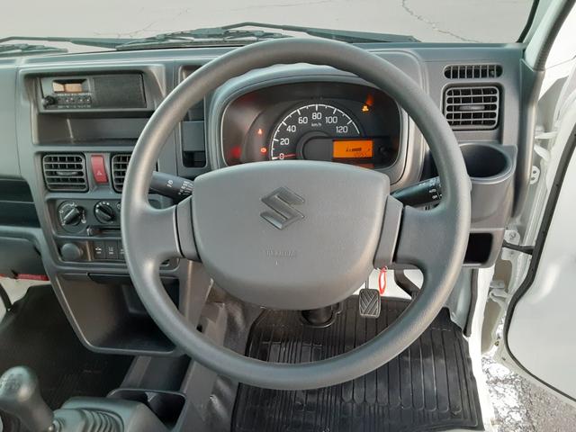 キャリイトラック ＫＣエアコン・パワステ農繁仕様　５速マニュアル車　農繁　エアコン　パワステ　４ＷＤ　デュアルカメラブレーキサポート　車線逸脱警報　デフロック　ＥＳＰ　荷台作業灯　あおりチェーン　ゲートプロテクター　車検Ｒ９年６月　走行１２０５５キロ（10枚目）