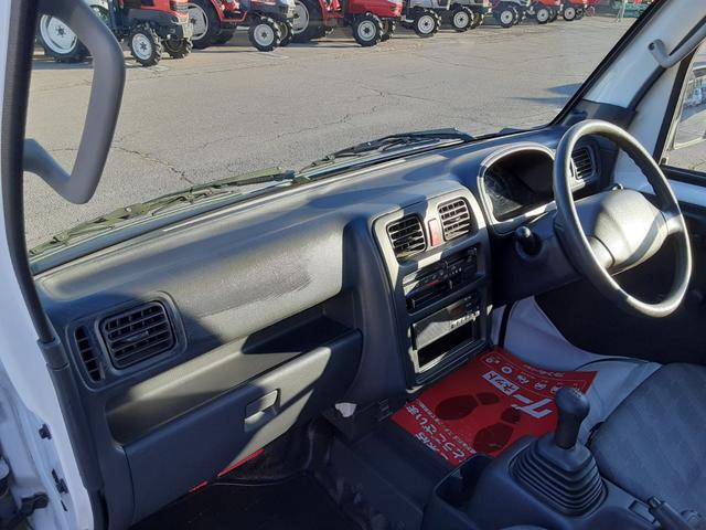 キャリイトラック FC 4WD 5速マニュアル車 エアコンなし パワステ ライトレベライザー ゲートプロテクター あおりチェーン 3方開 車検R9年4/30 走行22794キロ 整備記録簿 スタッドレスタイヤ ノーマルタイヤ(24枚目)