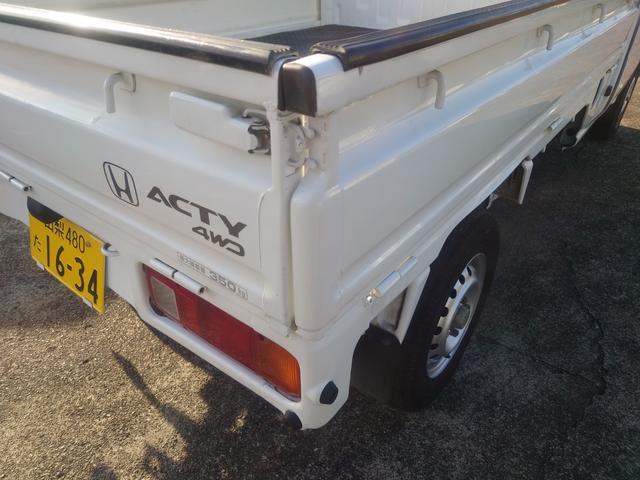 アクティトラック SDX 4WD 5速マニュアル エアコン無し ラジオチューナー パワステ ダブルエアバッグ 荷台マット ゲートプロテクター(28枚目)